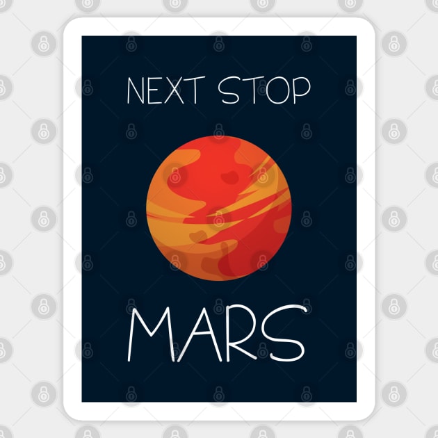 Next Stop Mars Sticker by Briansmith84